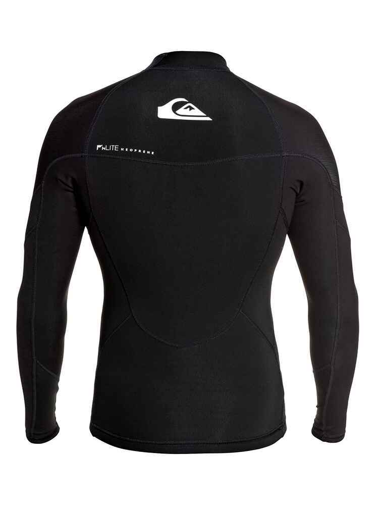 QUIKSILVER MENS 1MM SYNCRO L/S SURF JACKET BLACK SurfMens Wetsuits