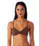 RHYTHM LADIES ISLANDER TWIST TRILETTE BIKINI TOP - CEDAR