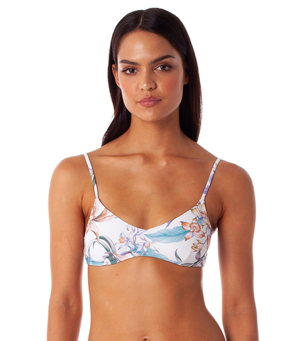 RHYTHM LADIES COPACABANA TRILETTE BIKINI TOP - WHITE