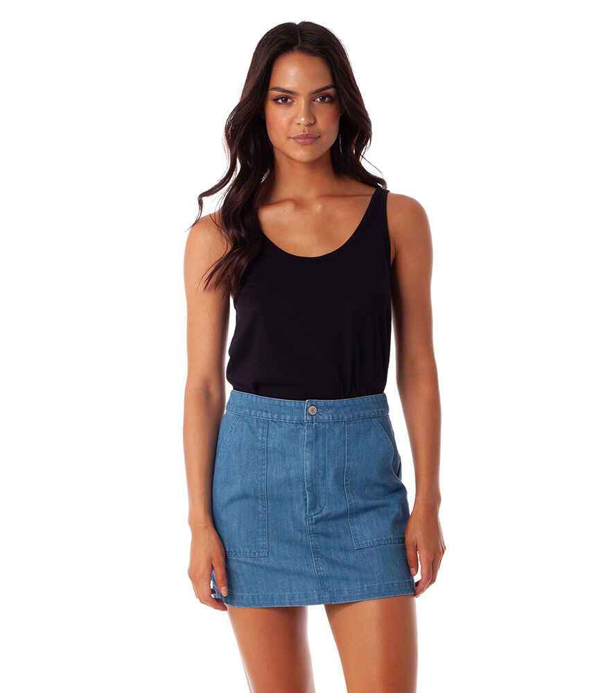 RHYTHM LADIES TULUM TOP - BLACK - Womens-Top : Sequence Surf Shop ...