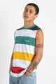 LOWER MENS CUT TANK - LOWCASE - NAVY/ WHITE / RED / GREEN