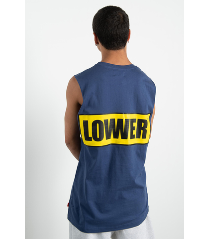 LOWER MENS CUT TANK - TOP ROPE - BLUE