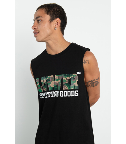 LOWER MENS CUT TANK - GOLDBERG - BLACK