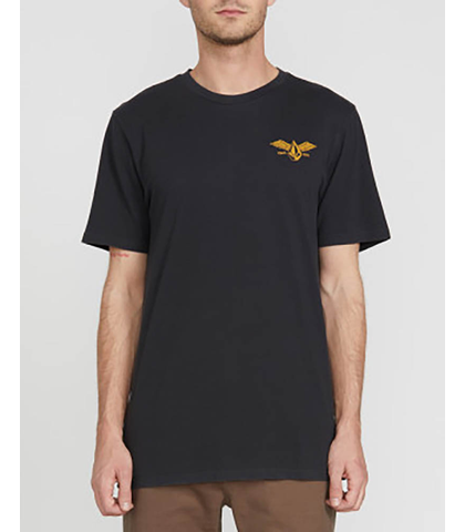 VOLCOM MENS FLYING STONE S/S TEE - BLACK