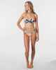 RIPCURL LADIES SUNSETTERS FLORAL TRI BIKINI TOP - DARK BLUE
