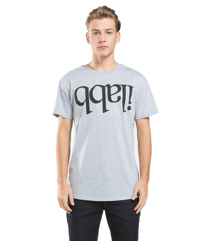 ILABB MENS CAPSIZE TEE - GREY / BLACK