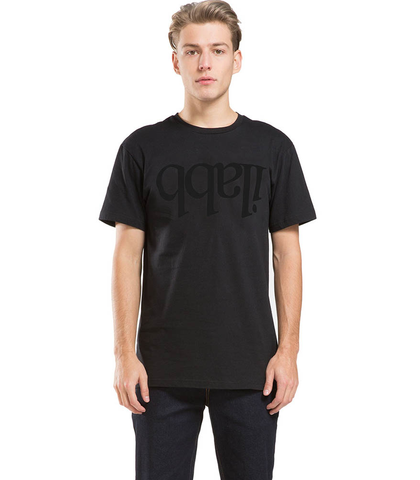 ILABB MENS CAPSIZE TEE - BLACK / BLACK