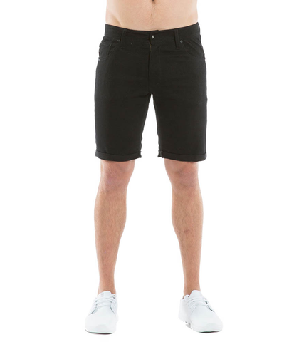 ILABB MENS CAPSIZE DENIM SHORTS - BLACK 