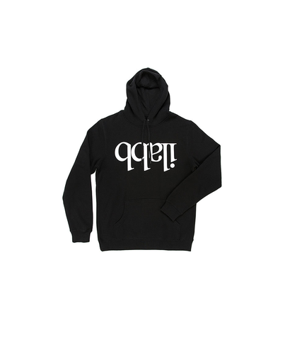 ILABB MENS CAPSIZE HOODED FLEECE - BLACK 