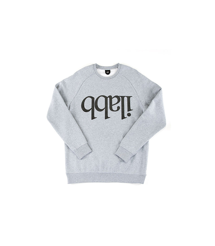 ILABB MENS CAPSIZE CREW FLEECE - GREY MARLE