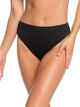 ROXY LADIES ULUWATU WAVES FULL MID WAIST BIKINI PANT - BLACK