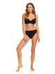 ROXY LADIES ULUWATU WAVES FULL MID WAIST BIKINI PANT - BLACK
