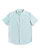 QUIKSILVER MENS WATERFALLS S/S DRESS SHIRT - GULF STREAM
