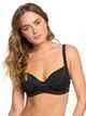 ROXY LADIES ULUWATU WAVES FULL D CUP BIKINI TOP - BLACK