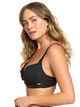 ROXY LADIES ULUWATU WAVES FULL D CUP BIKINI TOP - BLACK