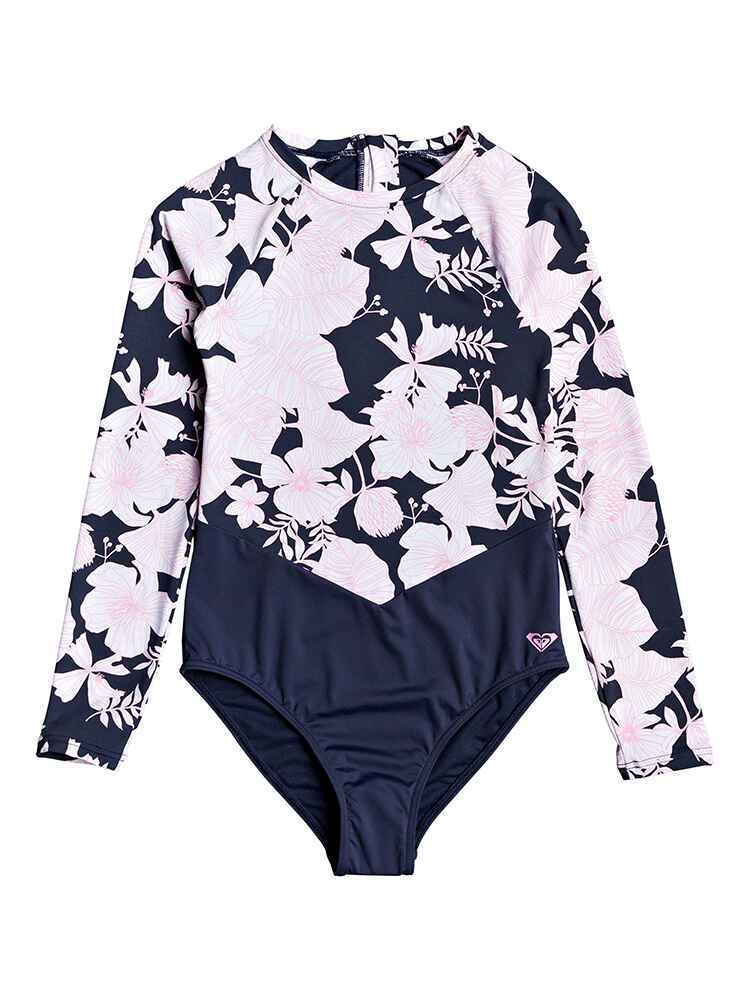 ROXY GIRLS WILD FLOWERS L/S ONESIE - MOOD INDIGO - Womens-Swimwear-One ...