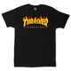 THRASHER FLAME LOGO TEE - BLACK