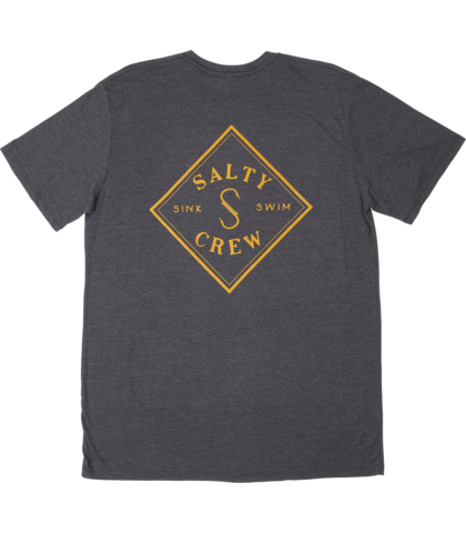 SALTY CREW TIPPET TRI BLEND TEE - NAVY HEATHER