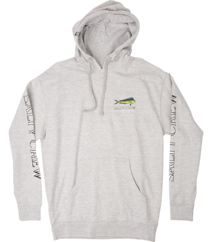 SALTY CREW EL DORADO HOOD FLEECE - ATHLETIC HEATHER