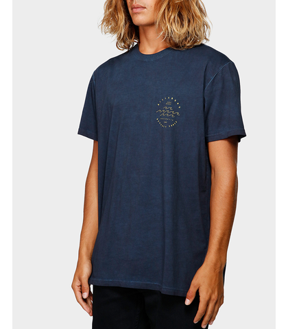 BILLABONG MENS WAVY DAVY TEE - NAVY