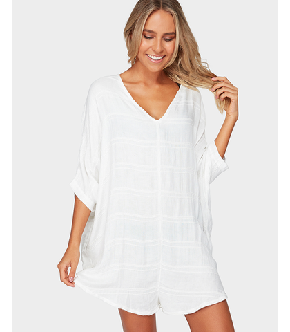 BILLABONG LADIES BALMY COVER UP - NATURAL