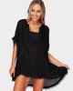 BILLABONG LADIES SEEK AND FIND COVERUP - BLACK PEBBLE