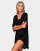 BILLABONG LADIES SEEK AND FIND COVERUP - BLACK PEBBLE
