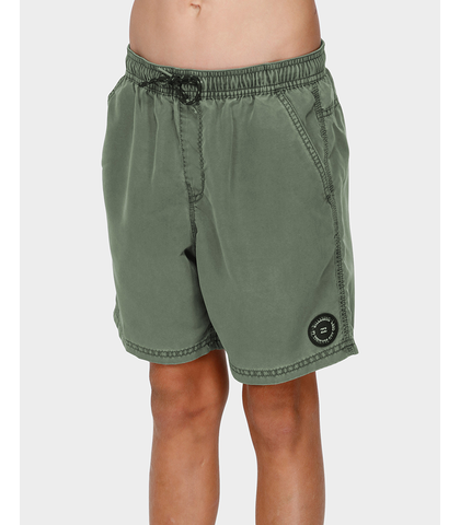 BILLABONG BOYS ALL DAY OVERDYE LAYBACK BOARDSHORT - PINE