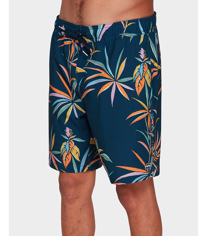 BILLABONG MENS SUNDAYS LAYBACK BOARDSHORT - DEEP BLUE