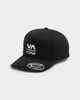 RVCA DOWN THE LINE PINCHED TRUCKER CAP - BLACK