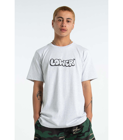 LOWER MENS QRS TEE - PUFF - SILVER