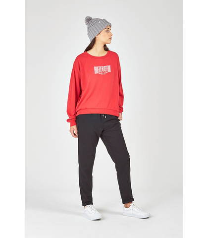 HUFFER LADIES SLOUCH CREW 2.0 - EVEREST - RED