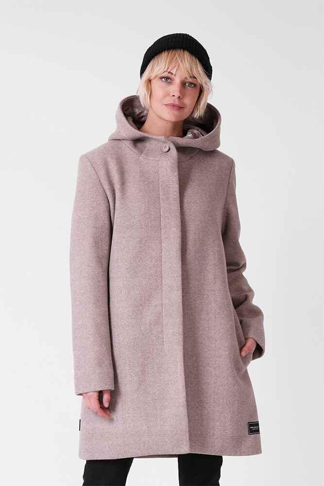 RPM LADIES MILFORD OVERCOAT BEIGE WomensTop Sequence Surf Shop