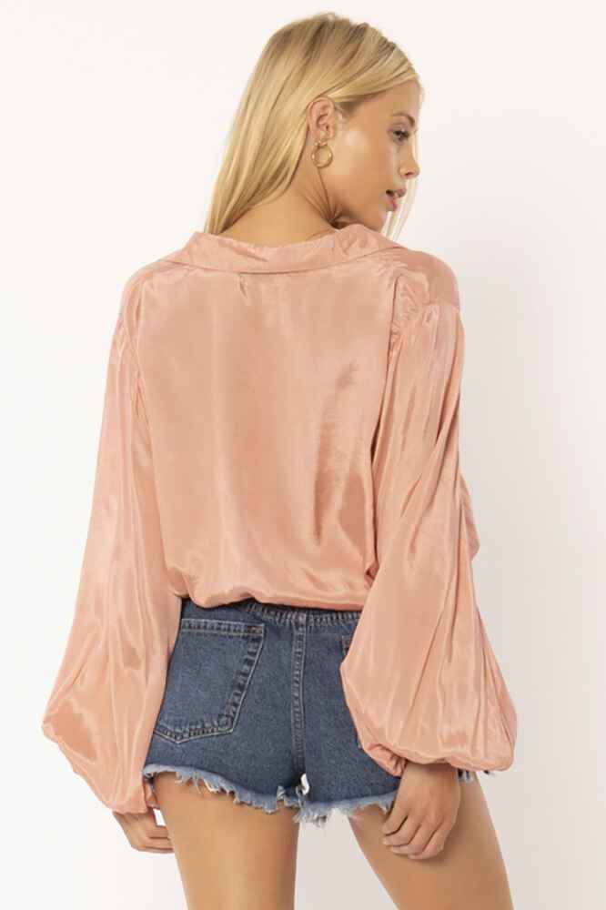 Amuse Society Windswept L/S woven mini dressn