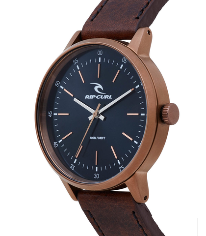 rip curl drake leather watch