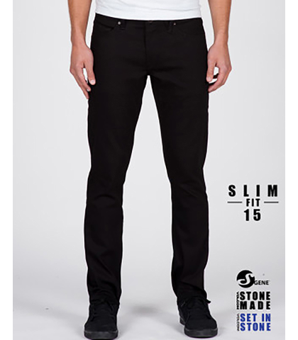 VOLCOM MENS VORTA DENIM - BLACK ON BLACK