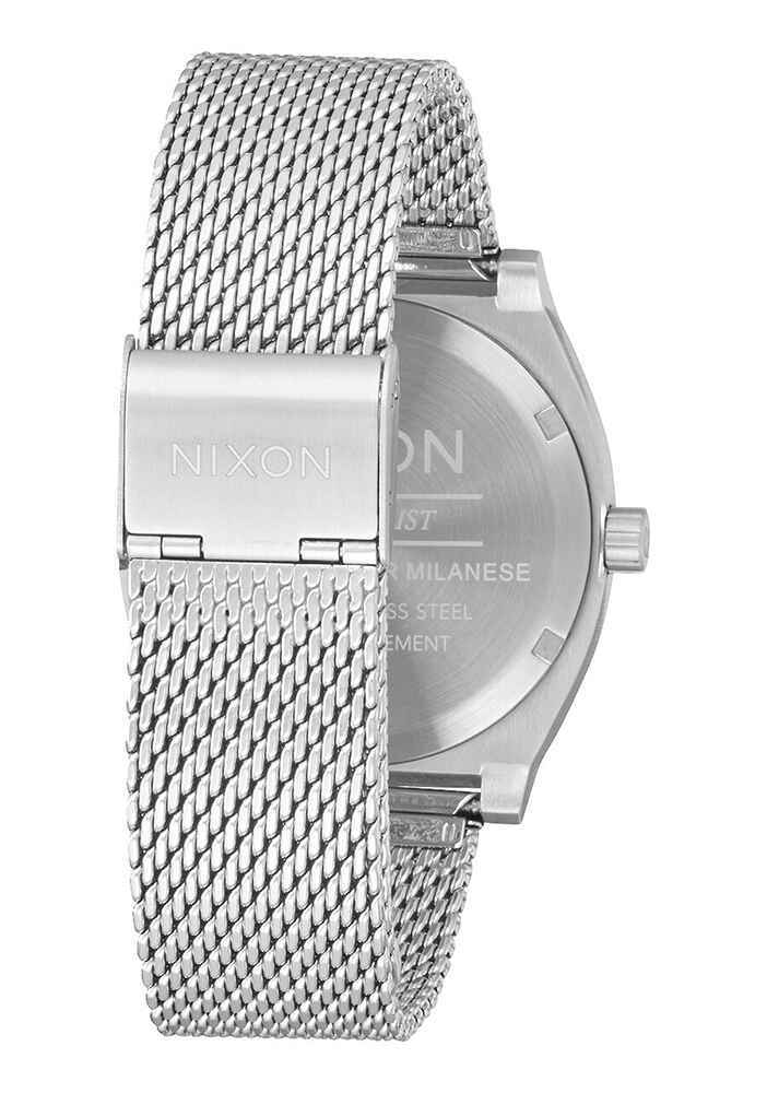 NIXON TIME TELLER MILLANESE WATCH - ALL SILVER - Womens-Accessories