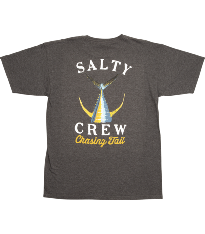SALTY CREW MENS TAILED TEE - CHARCOAL HEATHER