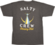 SALTY CREW MENS TAILED TEE - CHARCOAL HEATHER