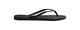 HAVAIANAS SLIM METAL LOGO SW CRYSTAL JANDAL - BLACK/SILVER