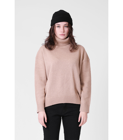 RPM LADIES TURTLE KNIT - OATMEAL