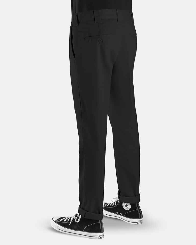 DICKIES WE872 SLIM TAPERED FIT PANT - BLACK - Mens-Bottoms : Sequence ...