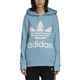 ADIDAS LADIES TREFOIL HOODIE - CLEAR BLUE