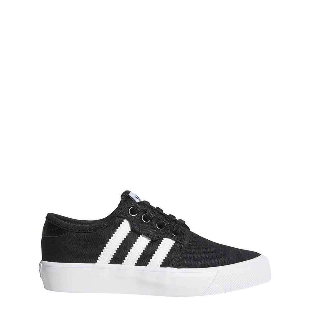 paquete punto final Raza humana ADIDAS - BOYS SEELEY SHOE - CASUAL BLACK/ FT WHITE - Footwear-Youth Shoes :  Sequence Surf Shop - ADIDAS W18