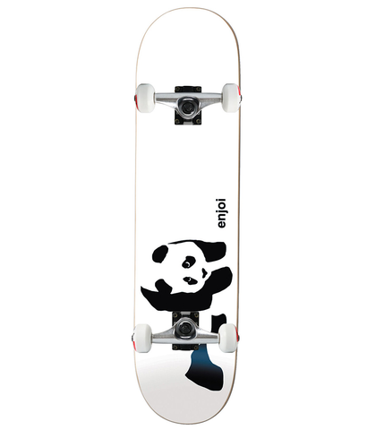 ENJOI - WHITEY PANDA COMPLETE SKATE BOARD - WHITE 7.75