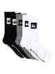 QUIKSILVER  MENS ASSORTED CREW SOCK  5 PACK 