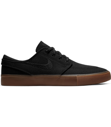 NIKE SB ZOOM JANOSKI CANVAS SHOE - BLACK / GUM - Footwear-Shoes ...