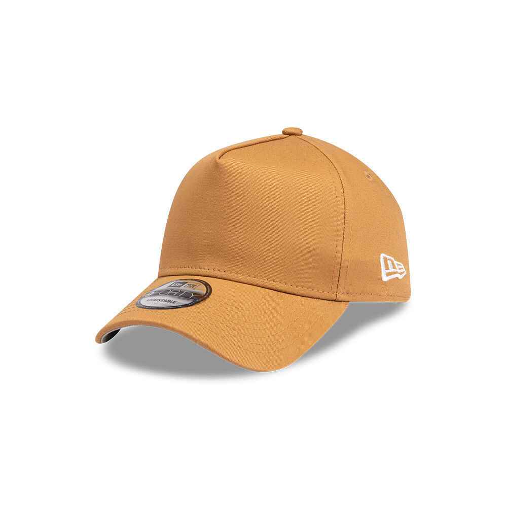 NEW ERA 940 A FRAME SNAPBACK CAP - TAN - Mens-Accessories : Sequence