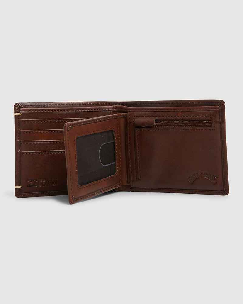 Billabong Mens Rockaway 2 In 1 Leather Wallet (Black) main image 1