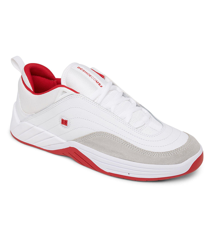 DC WILLIAMS SLIM SHOE - WHITE / GREY / RED